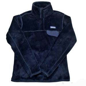 Patagonia Re-Tool Snap-T Fleece Pullover Jacket Women's Size S Black